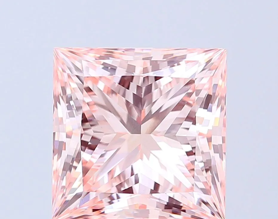 7.02ct PRINCESS Fancy Intense Pink VVS2 Coloured Lab diamond