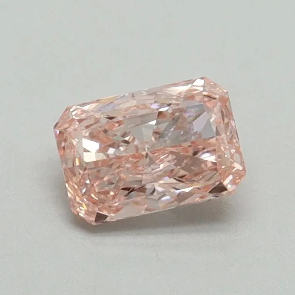 0.52ct RADIANT Fancy Vivid Pink VS1 Coloured Lab diamond