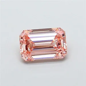 1.86ct EMERALD Fancy Intense Pink VS1 Coloured Lab diamond