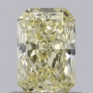 0.56ct RADIANT Fancy Yellow VVS2 Coloured Lab diamond
