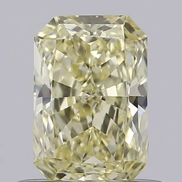 0.56ct RADIANT Fancy Yellow VVS2 Coloured Lab diamond