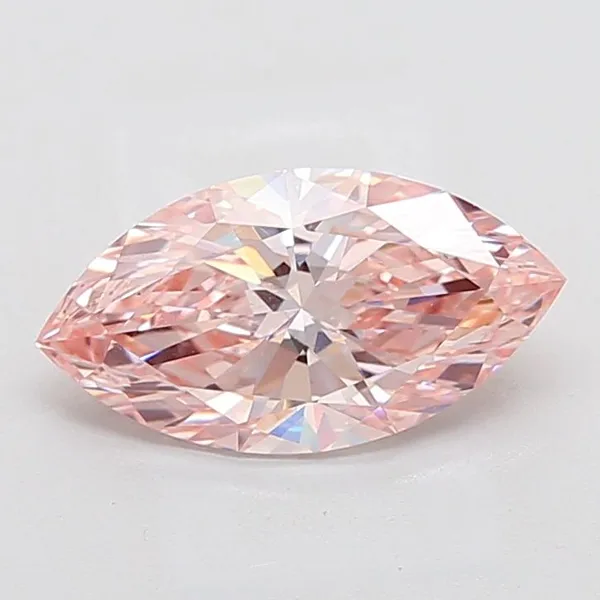 2.6ct MARQUISE Fancy Intense Pink VVS2 Coloured Lab diamond