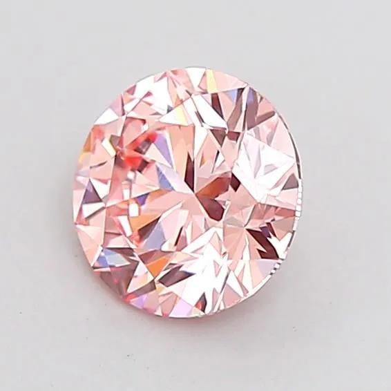 1.00ct ROUND Fancy Intense Pink VS1 Coloured Lab diamond