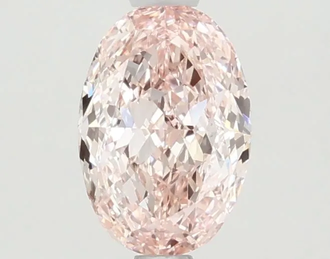 1.18ct OVAL Fancy Vivid Pink VS1 Coloured Lab diamond