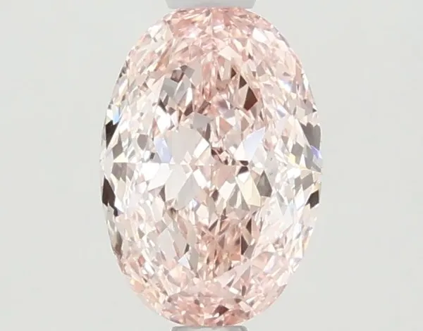 1.18ct OVAL Fancy Vivid Pink VS1 Coloured Lab diamond