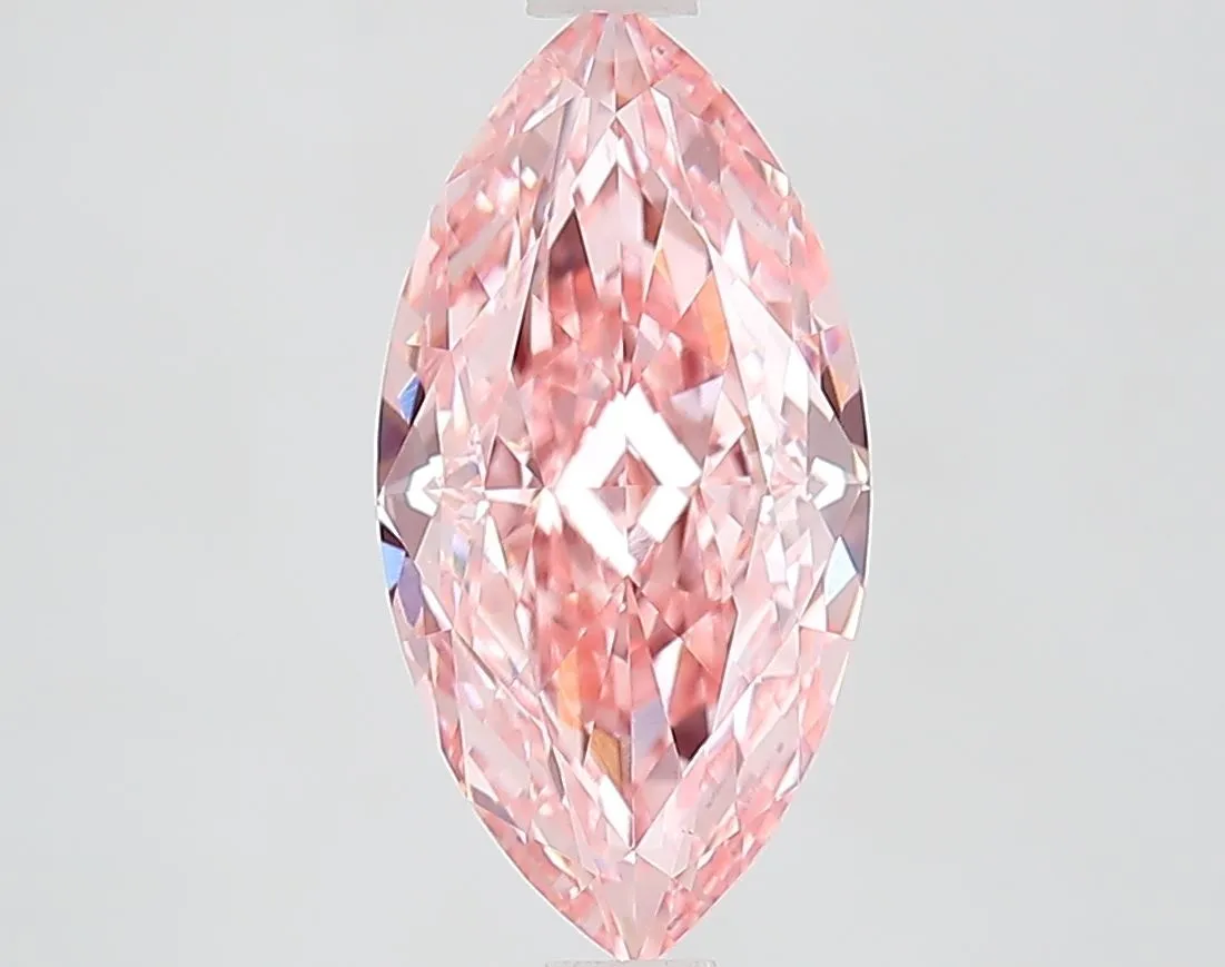 2.60ct MARQUISE Fancy Vivid Pink VS1 Coloured Lab diamond
