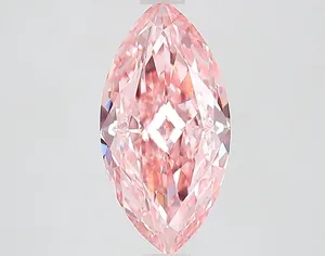 2.6ct MARQUISE Fancy Vivid Pink VS1 Coloured Lab diamond