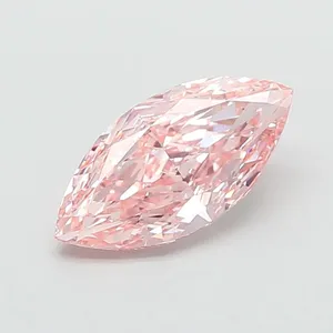 2.51ct MARQUISE Fancy Vivid Pink VS1 Coloured Lab diamond