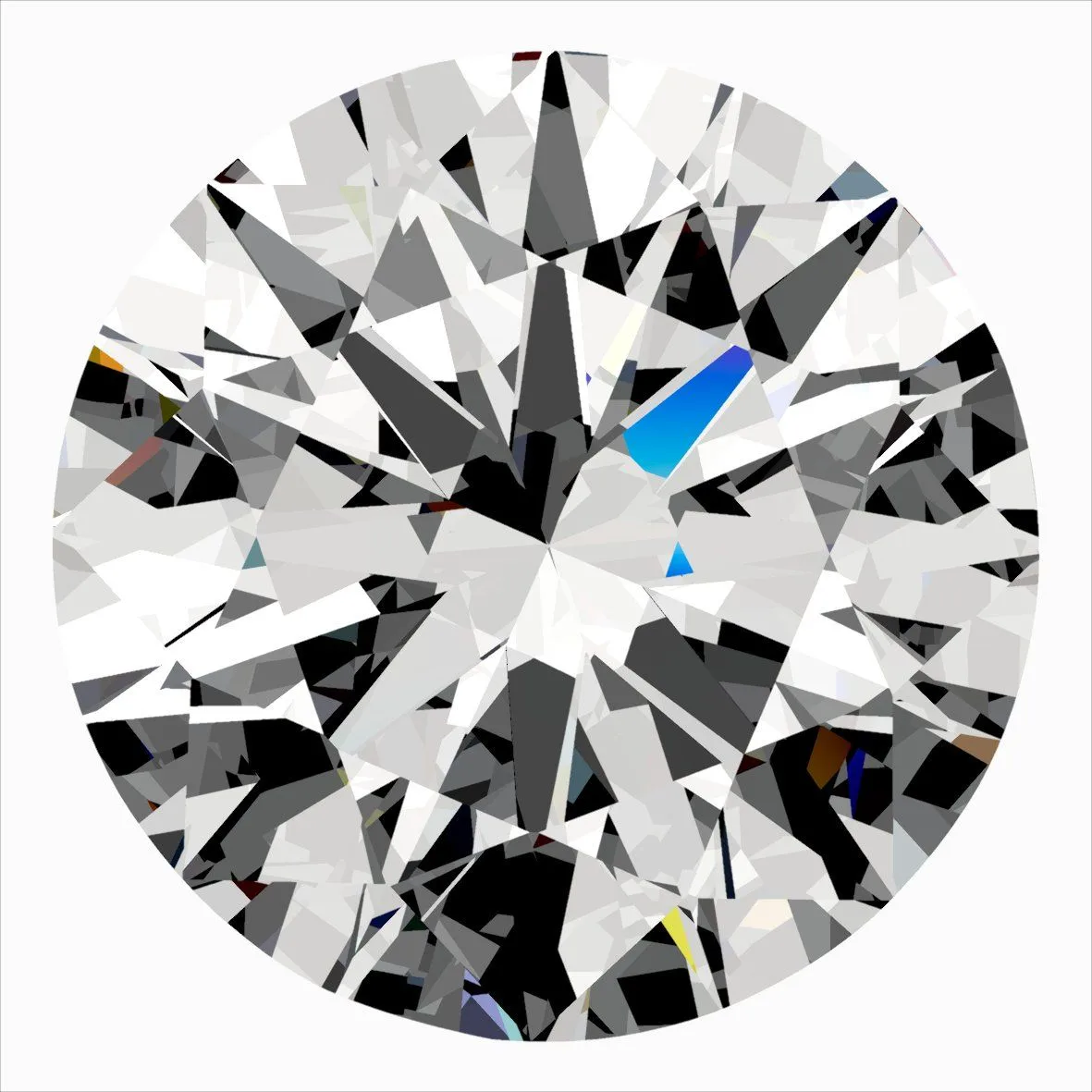 0.30ct ROUND H VVS2 Natural diamond