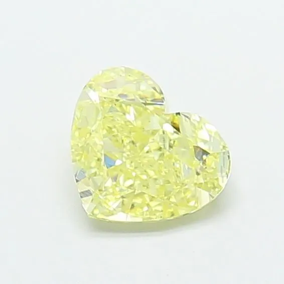 1.02ct HEART Fancy Yellow VS2 Coloured Lab diamond