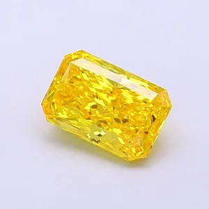 1.02ct RADIANT Fancy Vivid Yellow VS2 Coloured Lab diamond