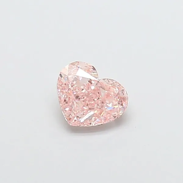 0.91ct HEART Fancy Intense Pink VS2 Coloured Lab diamond