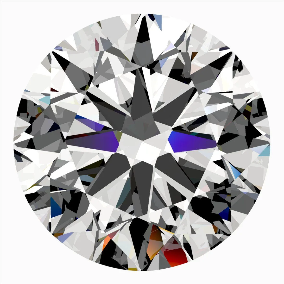 0.30ct ROUND H VS2 Natural diamond