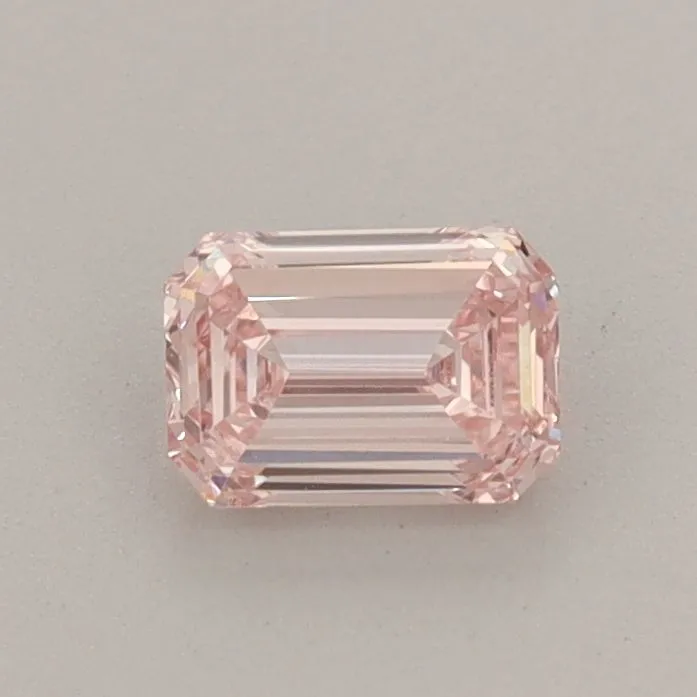 0.52ct EMERALD Fancy Intense Pink VVS2 Coloured Lab diamond
