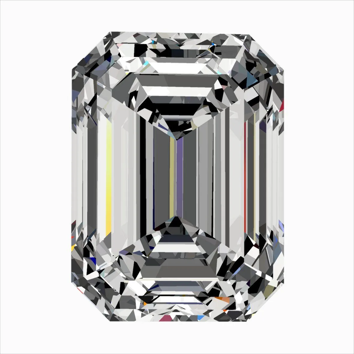 0.30ct EMERALD E VS2 Natural diamond