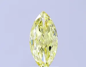 1.5ct MARQUISE Fancy Yellow VS1 Coloured Lab diamond