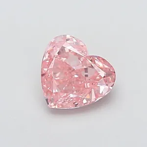 1.55ct HEART Fancy Intense Pink VVS2 Coloured Lab diamond
