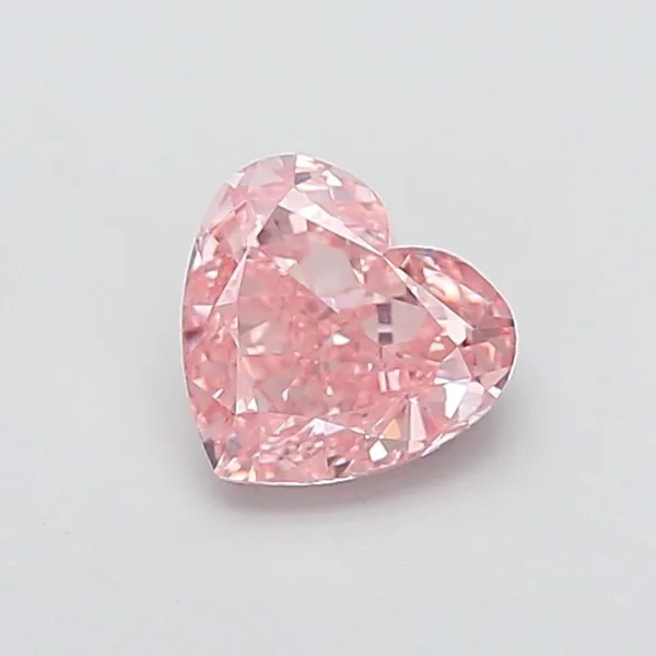 1.55ct HEART Fancy Intense Pink VVS2 Coloured Lab diamond