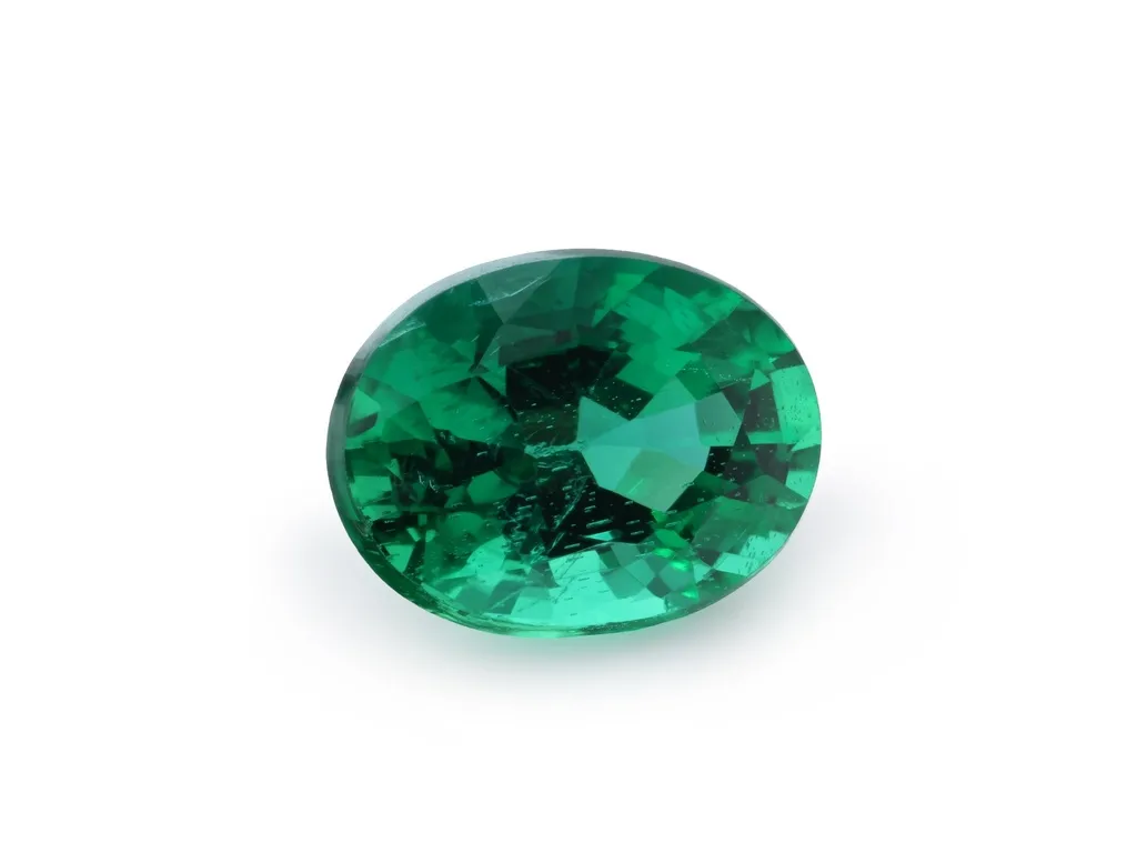 1.08ct Green Emerald, Oval gemstone