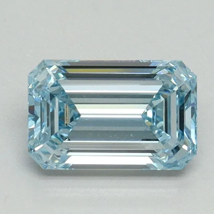 1.07ct EMERALD Fancy Intense Blue VS1 Coloured Lab diamond