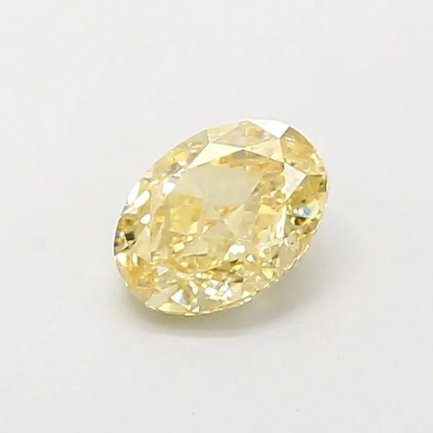 1.07ct OVAL Fancy Light Yellow VS1 Coloured Lab diamond