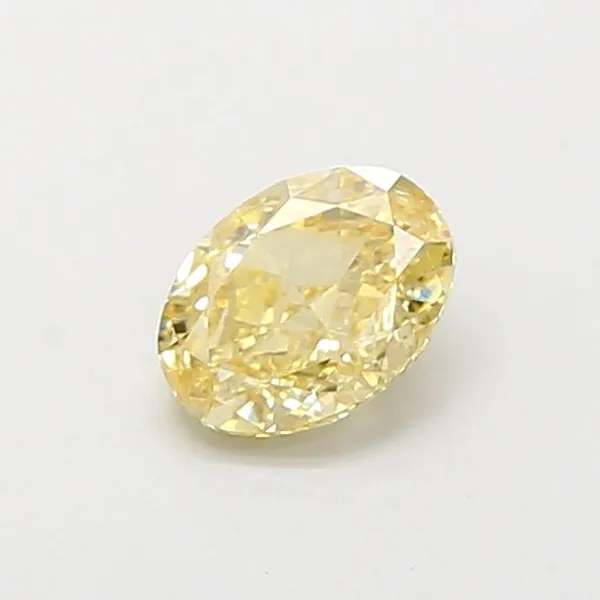 1.07ct OVAL Fancy Light Yellow VS1 Coloured Lab diamond