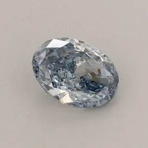 0.47ct OVAL Fancy Vivid Blue VVS2 Coloured Lab diamond