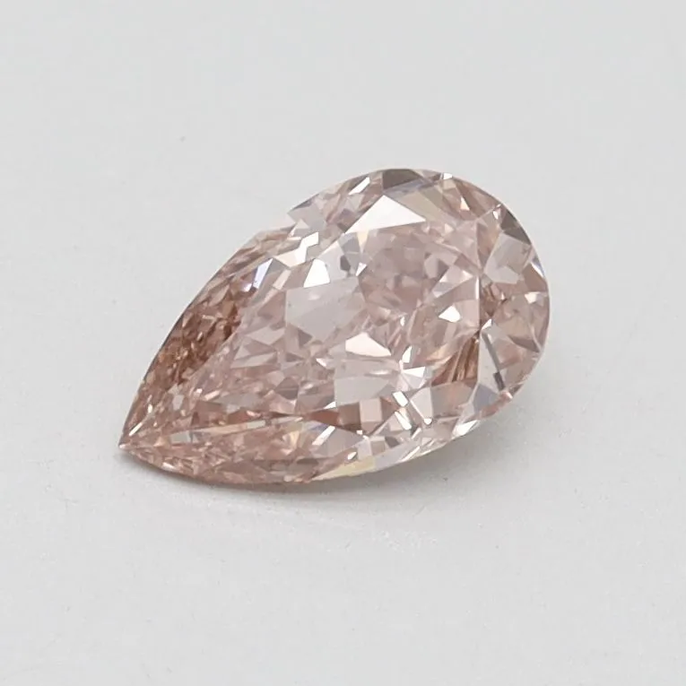 0.54ct PEAR Fancy Intense Pink VS2 Coloured Lab diamond