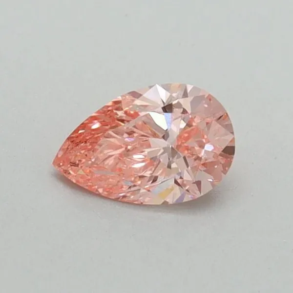 0.33ct PEAR Fancy Vivid Pink VS1 Coloured Lab diamond
