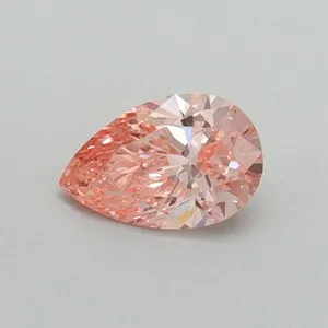 0.33ct PEAR Fancy Vivid Pink VS1 Coloured Lab diamond