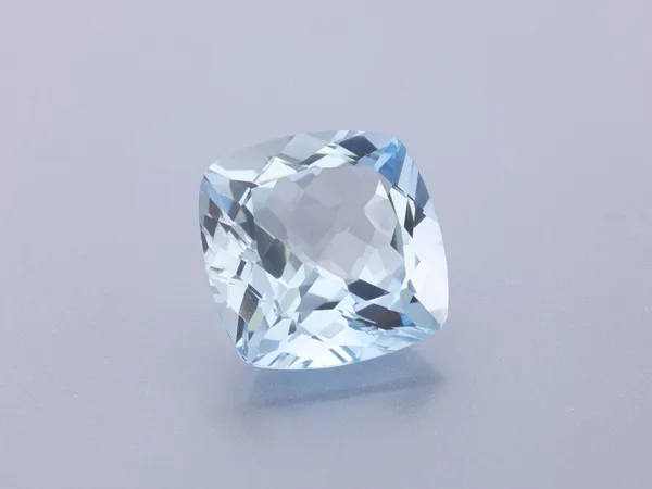 3.82ct Blue Aquamarine, Cushion cut gemstone