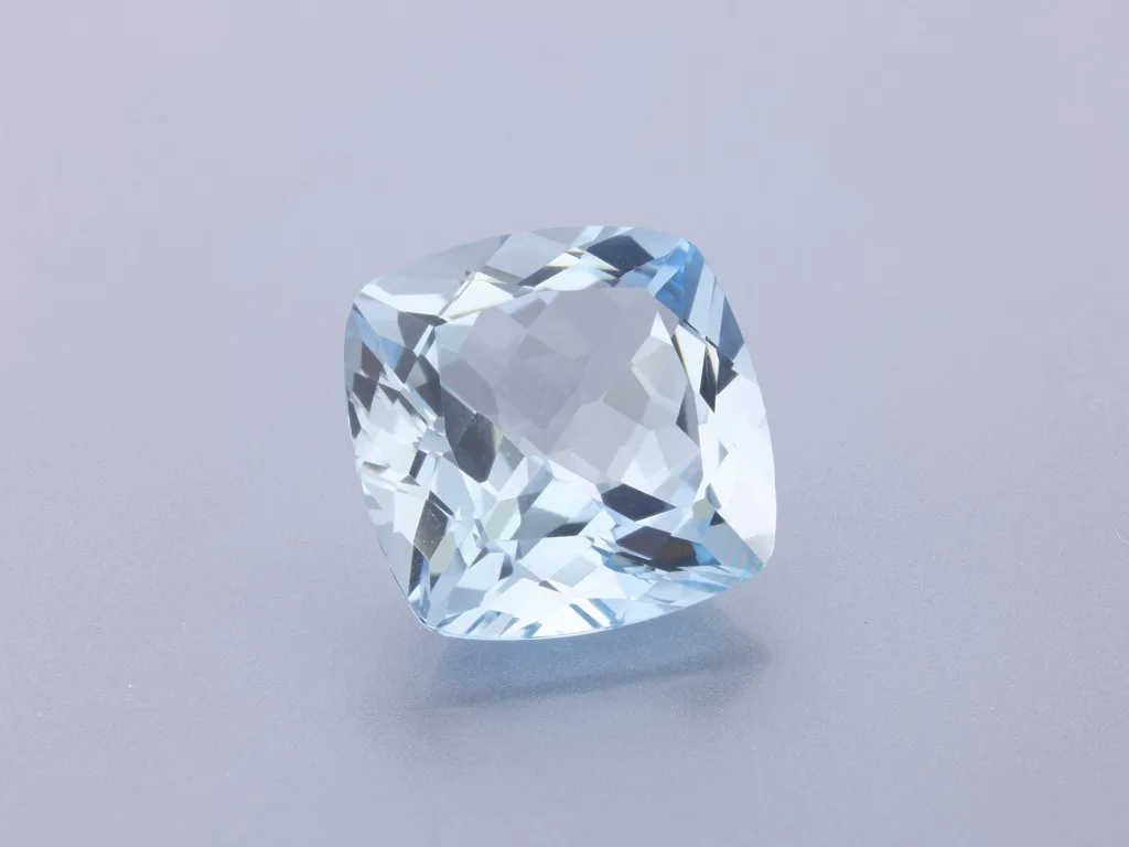 3.82ct Blue Aquamarine, Cushion gemstone