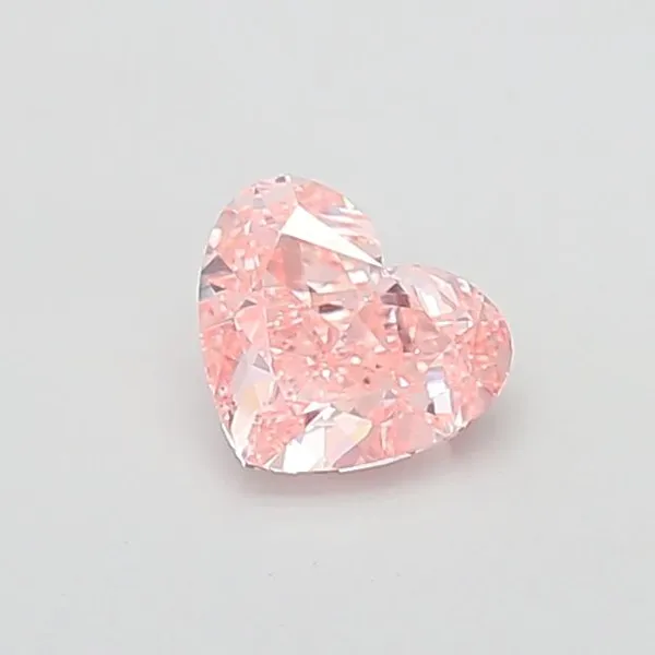 1.19ct HEART Fancy Vivid Pink VS2 Coloured Lab diamond
