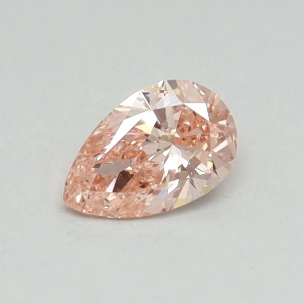 0.3ct PEAR Fancy Intense Pink VS2 Coloured Lab diamond