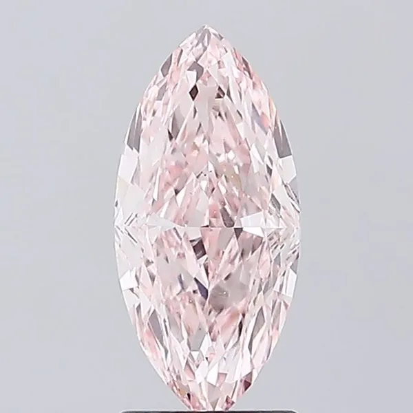 2ct MARQUISE Fancy Intense Pink VS1 Coloured Lab diamond