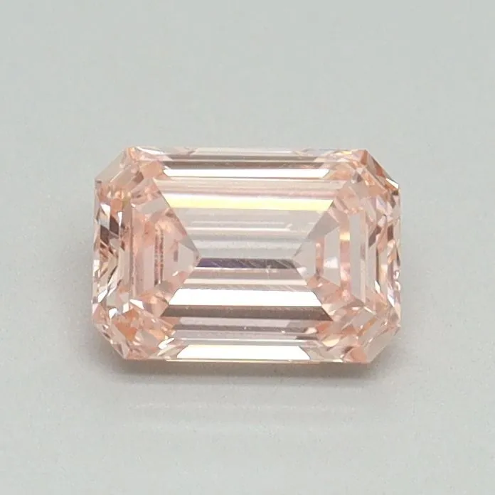 0.57ct EMERALD Fancy Intense Pink VS1 Coloured Lab diamond