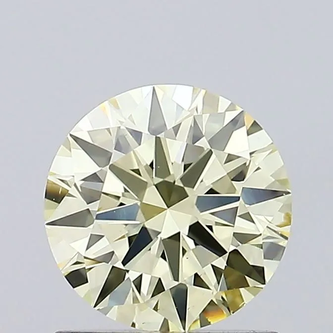 1.03ct ROUND Fancy Light Yellow SI1 Coloured Lab diamond
