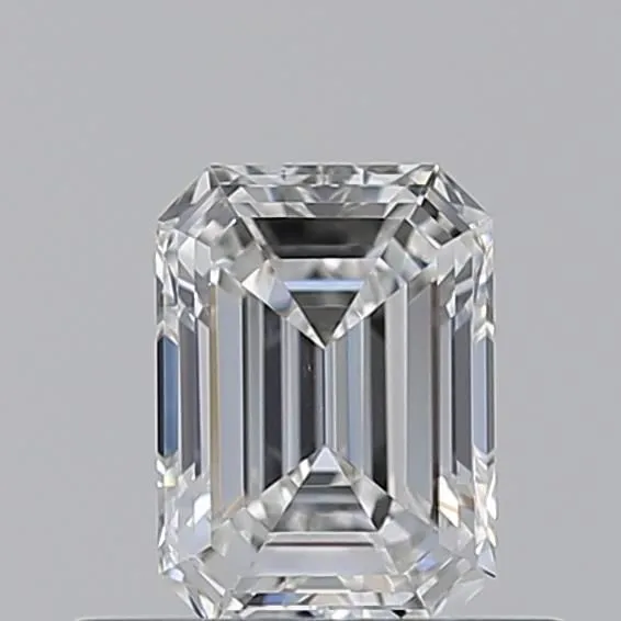 0.51ct EMERALD F VS2 Natural diamond