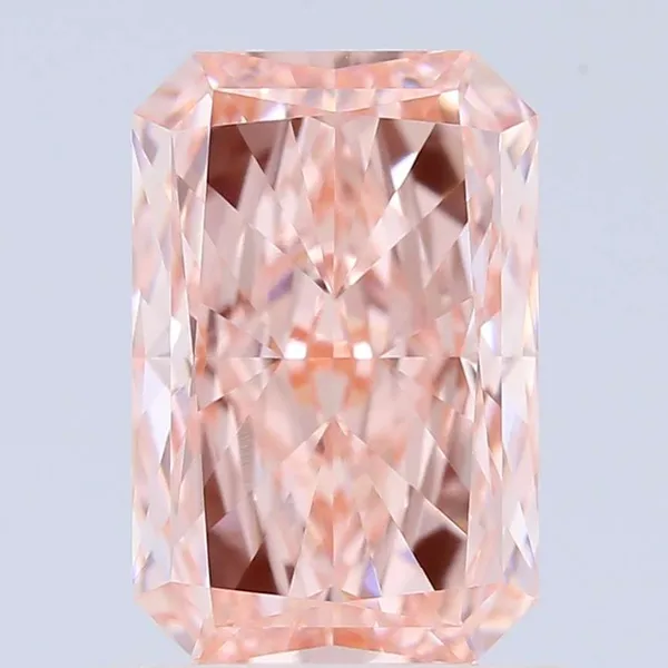 1.06ct RADIANT Fancy Vivid Pink VVS2 Coloured Lab diamond