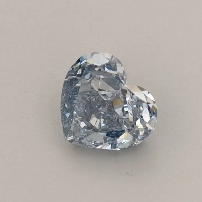 0.45ct HEART Fancy Vivid Blue VS2 Coloured Lab diamond
