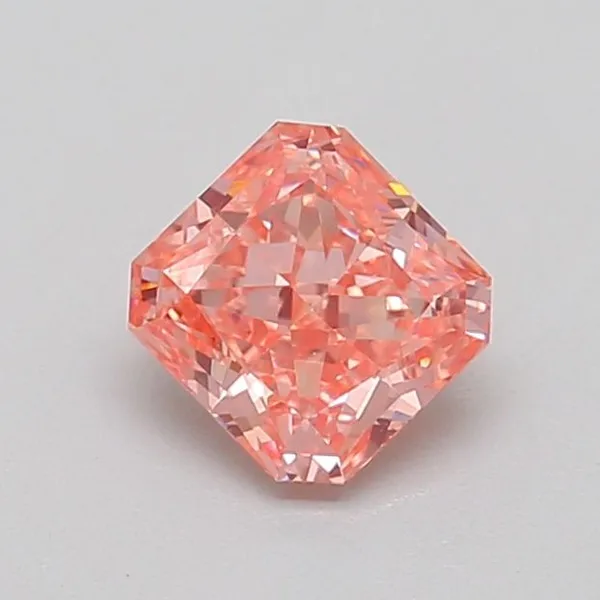 0.78ct RADIANT Fancy Vivid Pink VS1 Coloured Lab diamond