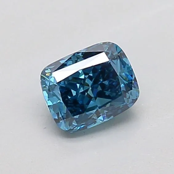 0.5ct CUSHION Fancy Vivid Blue VS1 Coloured Lab diamond