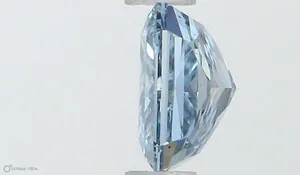 0.61ct RADIANT Fancy Intense Blue SI1 Coloured Lab diamond