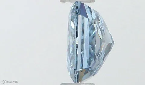 0.61ct RADIANT Fancy Intense Blue SI1 Coloured Lab diamond