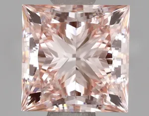 1.46ct PRINCESS Fancy Intense Pink VVS2 Coloured Lab diamond