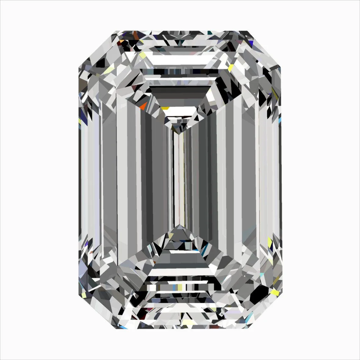 0.30ct EMERALD F VS2 Natural diamond