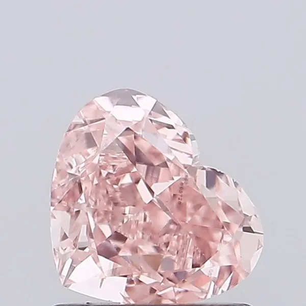 1ct HEART Fancy Vivid Pink VVS2 Coloured Lab diamond