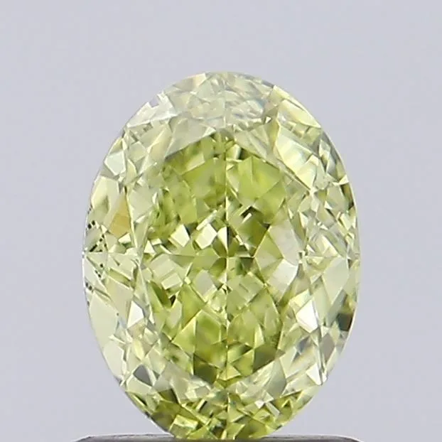 0.70ct OVAL Fancy Yellow VVS2 Coloured Lab diamond