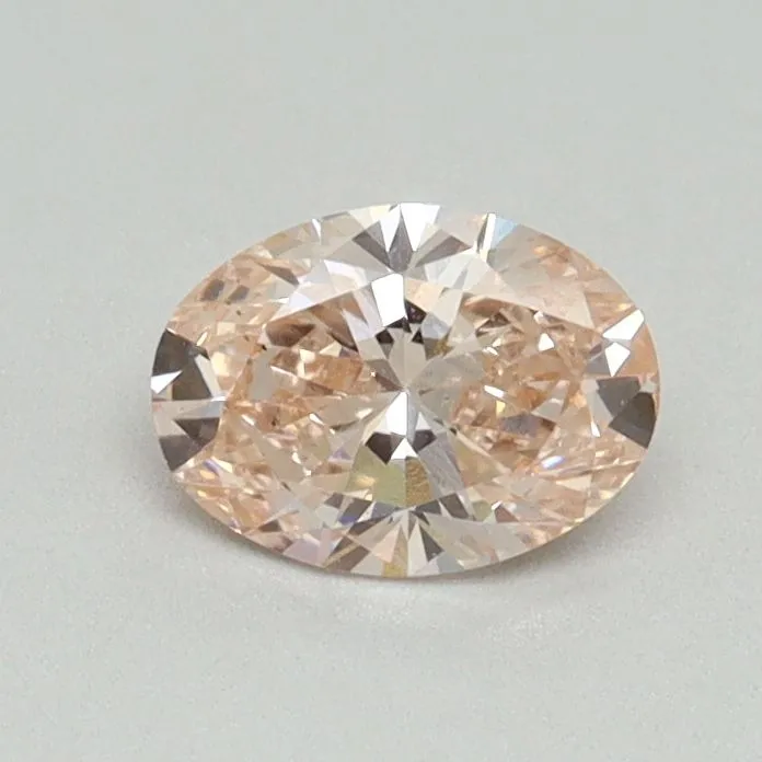 0.51ct OVAL Fancy Intense Pink VS2 Coloured Lab diamond