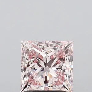 1.5ct PRINCESS Fancy Intense Pink VVS2 Coloured Lab diamond